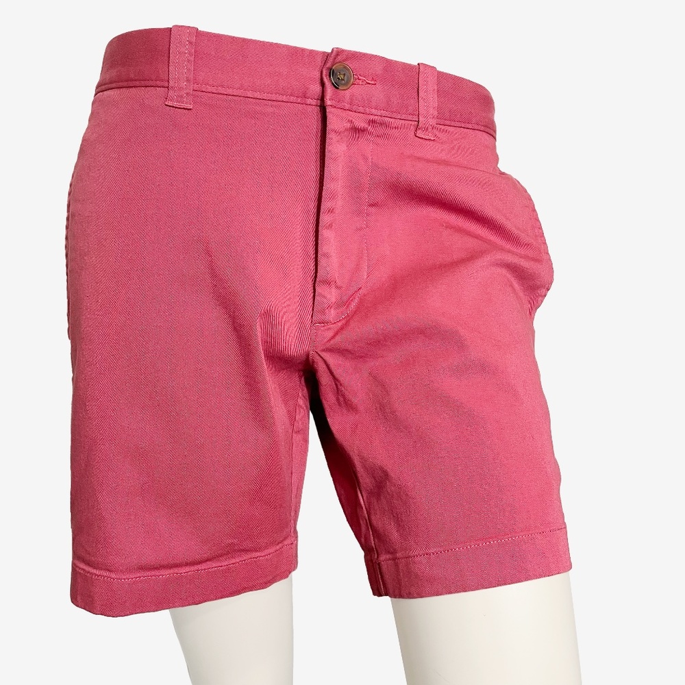 MEN'S J. CREW PINK COTTON FLAT FRONT SHORTS SZ 30